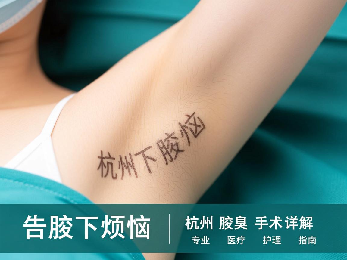告别腋下烦恼,杭州腋臭手术详解,专业医疗护理指南 告别腋下烦恼,杭州腋臭手术详解,专业医疗护理指南