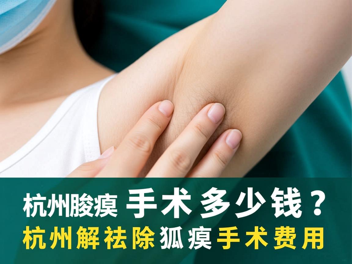 杭州腋臭手术多少钱？详解杭州祛除狐臭手术费用