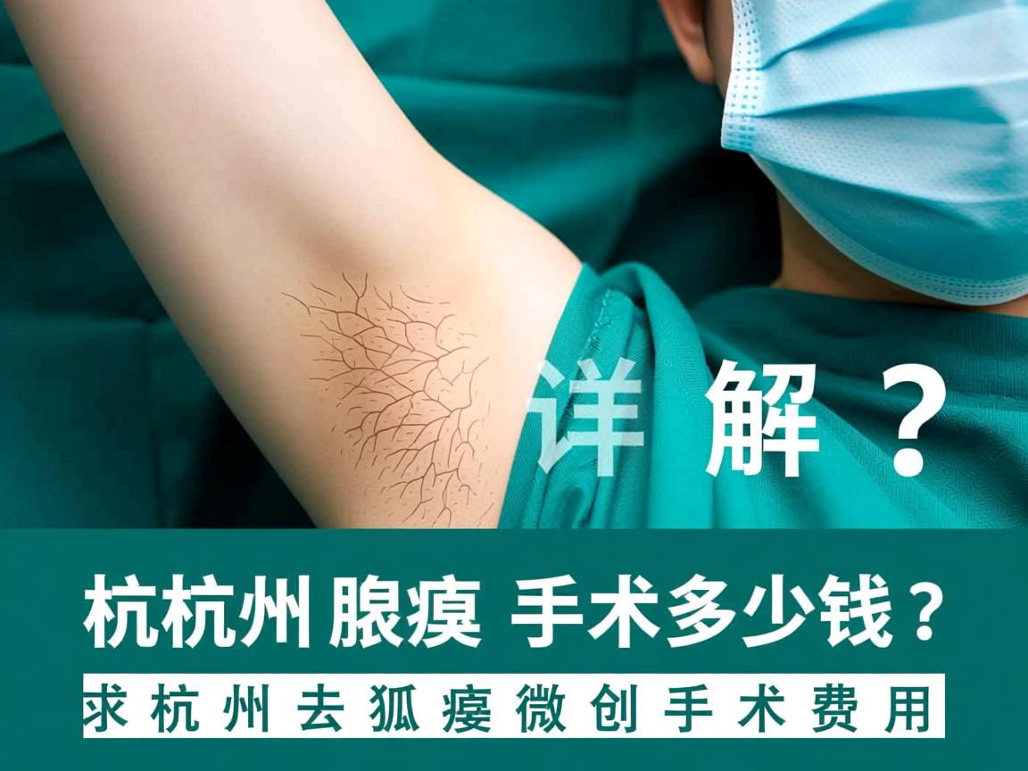 杭州腋臭手术多少钱?详解杭州去狐臭微创手术费用 杭州腋臭手术多少钱?详解杭州去狐臭微创手术费用
