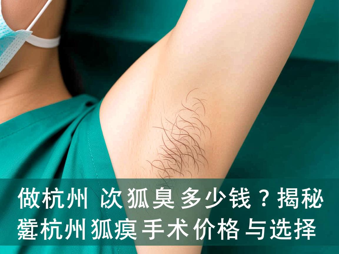 杭州做次狐臭多少钱?揭秘杭州狐臭手术价格与选择 杭州做次狐臭多少钱?揭秘杭州狐臭手术价格与选择