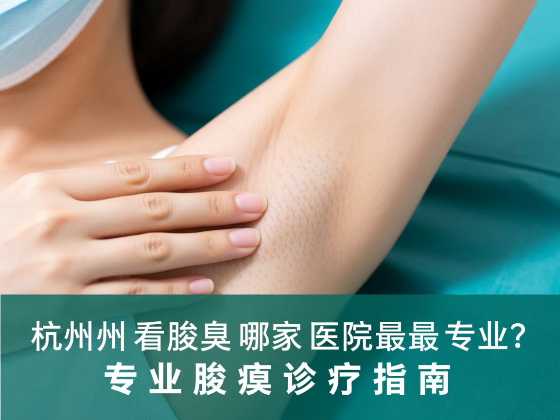 杭州腋秀解析，杭州看腋臭哪家医院最专业？专业腋臭诊疗指南