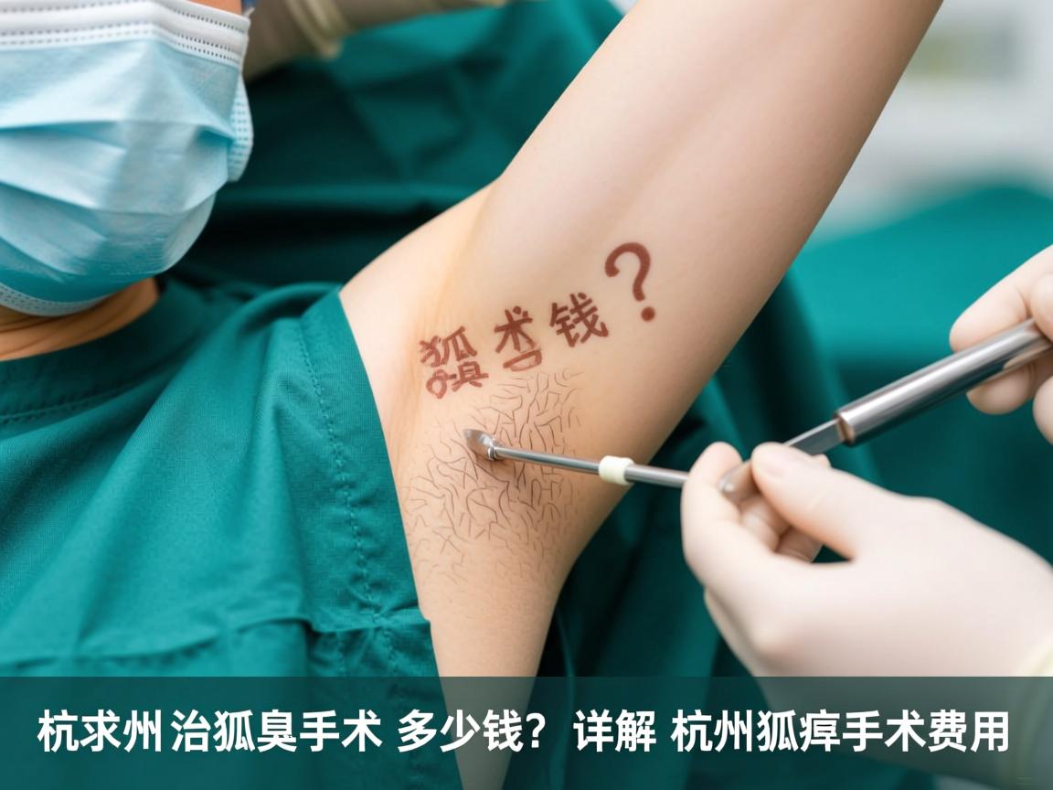 杭州治狐臭手术多少钱？详解杭州狐臭手术费用