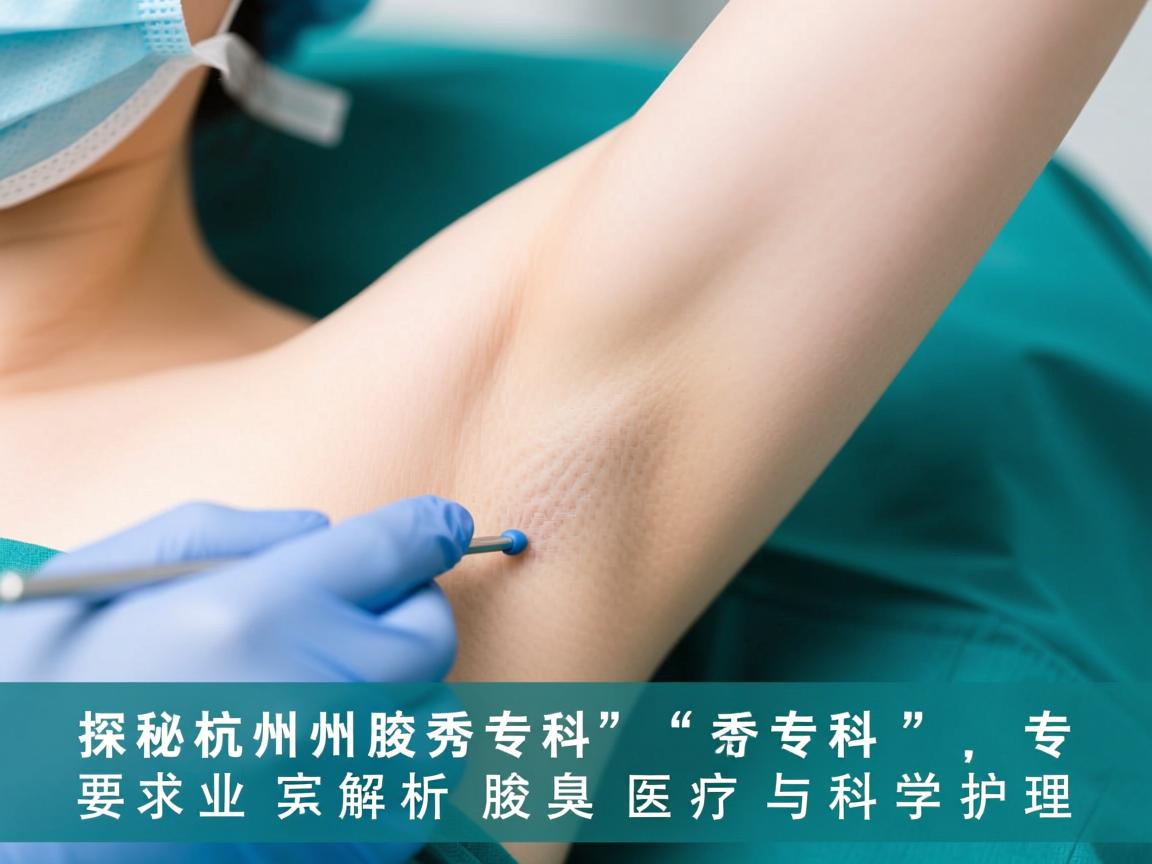 探秘杭州腋秀专科，专业解析腋臭医疗与科学护理
