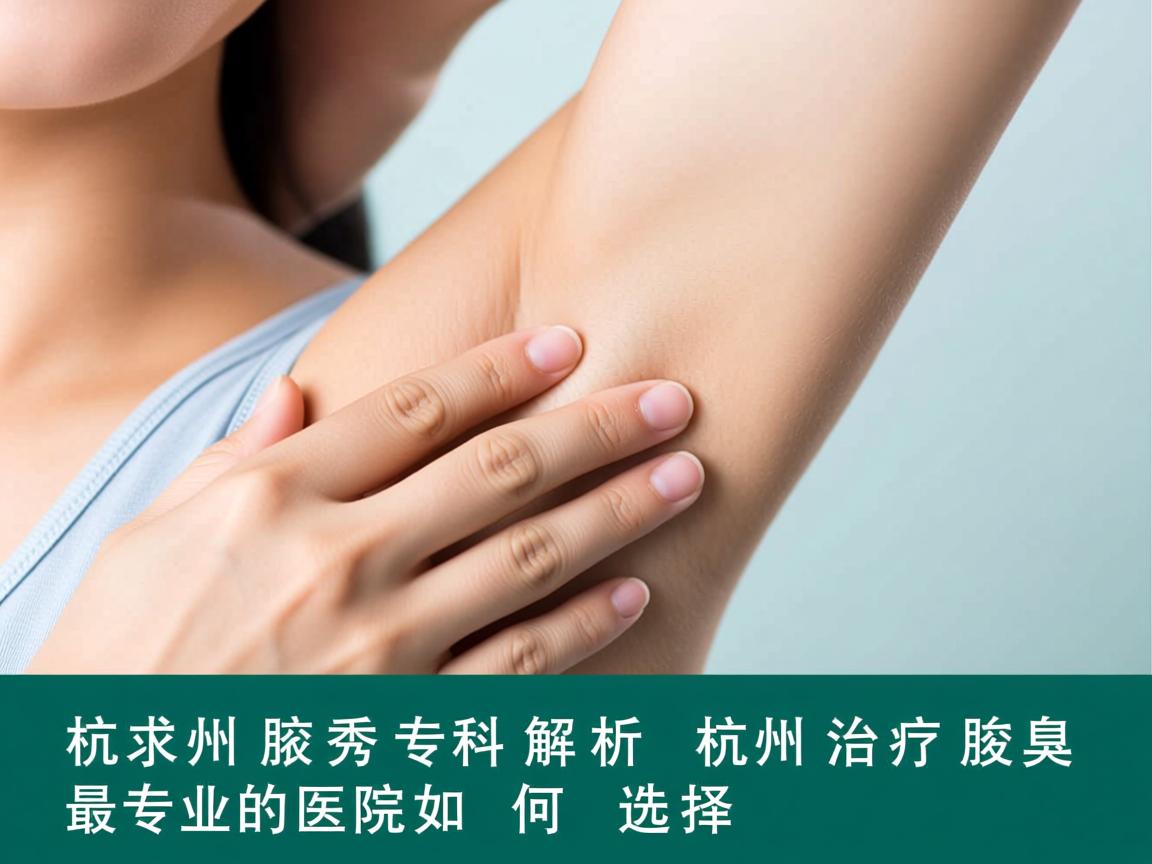 杭州腋秀专科解析，杭州治疗腋臭最专业的医院如何选择