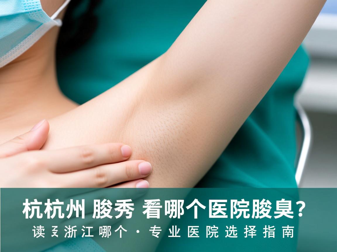 杭州腋秀解读，浙江哪个医院看腋臭？专业医院选择指南