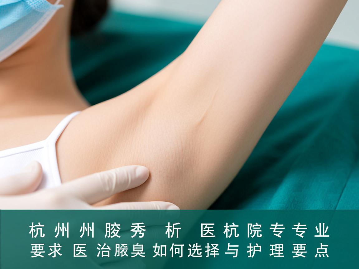 杭州腋秀解析，杭州专业治腋臭医院如何选择与护理要点