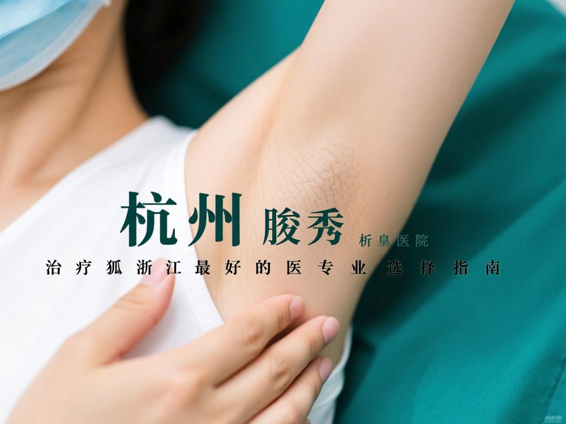 杭州腋秀解析，治疗狐臭浙江最好的医院，专业选择指南