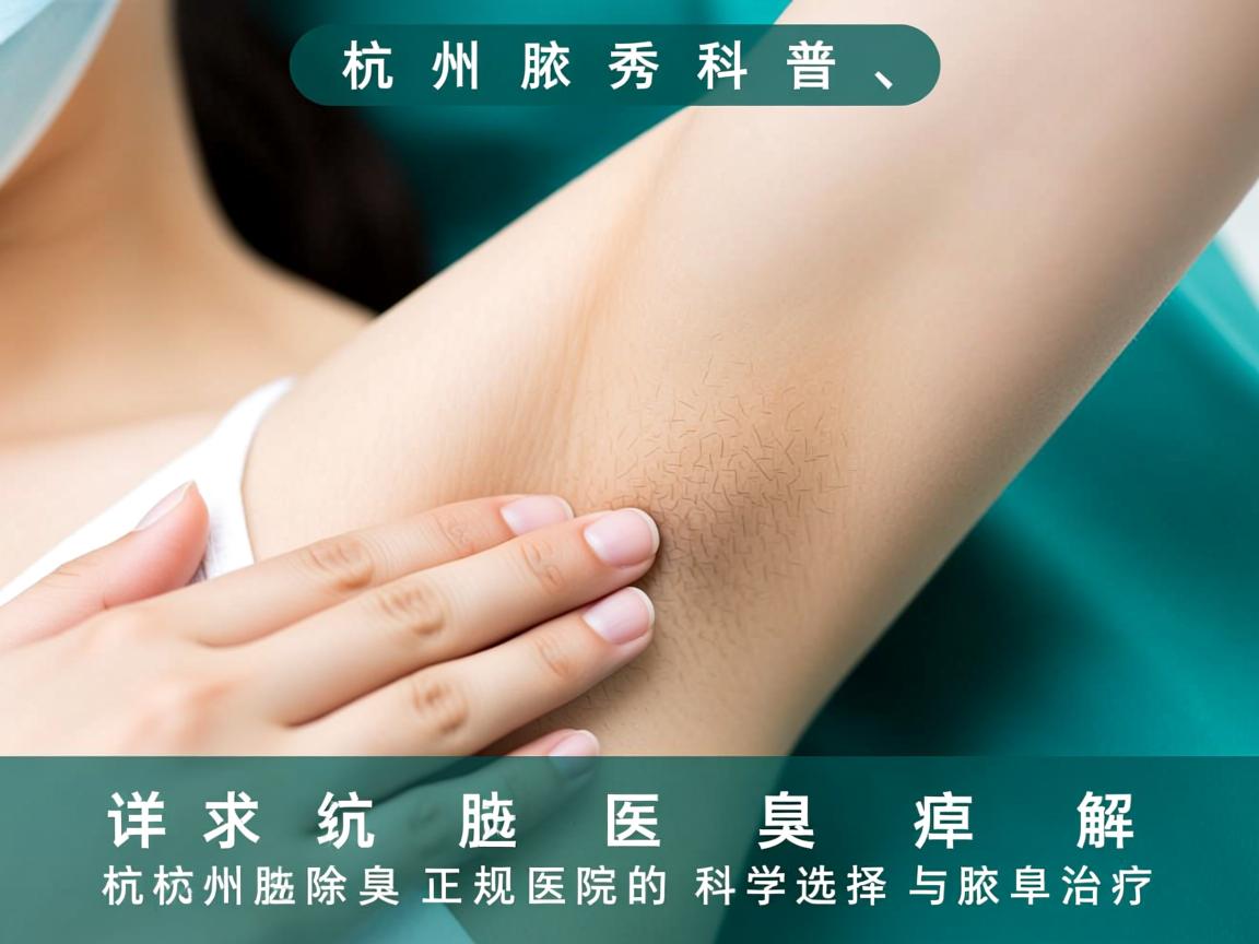 杭州腋秀科普，详解杭州除腋臭正规医院的科学选择与腋臭治疗