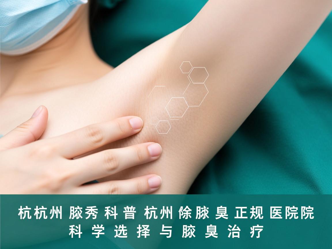 杭州腋秀科普，详解杭州除腋臭正规医院的科学选择与腋臭治疗
