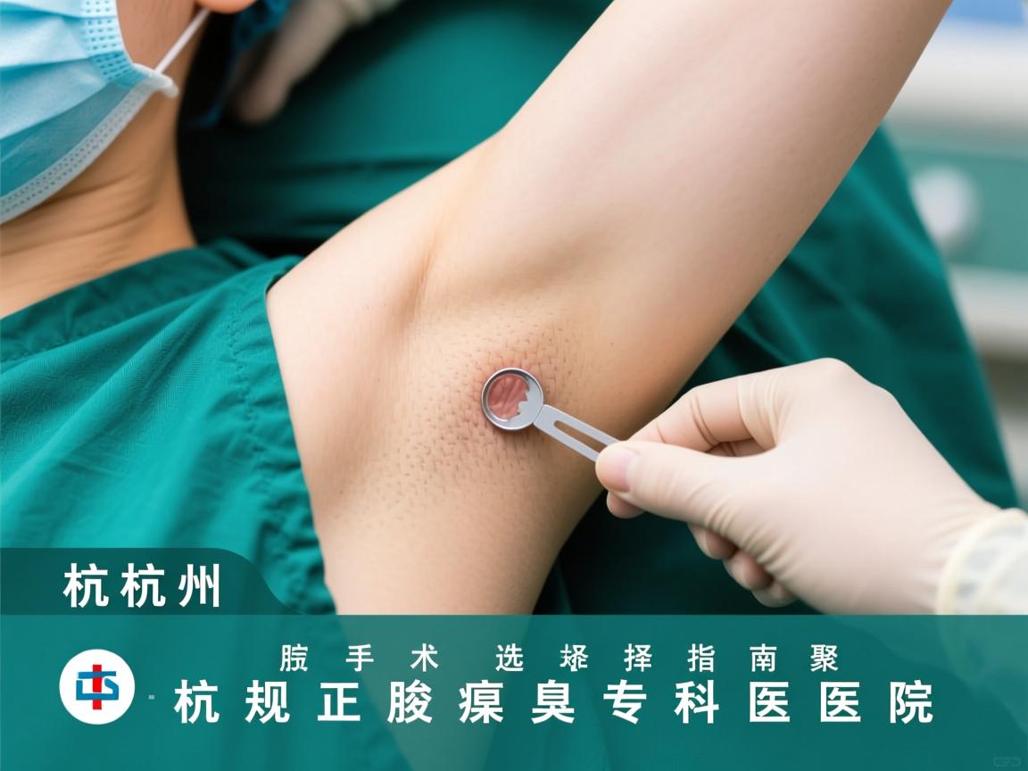 杭州腋臭手术选择指南，聚焦杭州正规腋臭专科医院