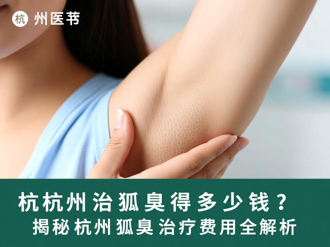 杭州治狐臭得多少钱？揭秘杭州狐臭治疗费用全解析
