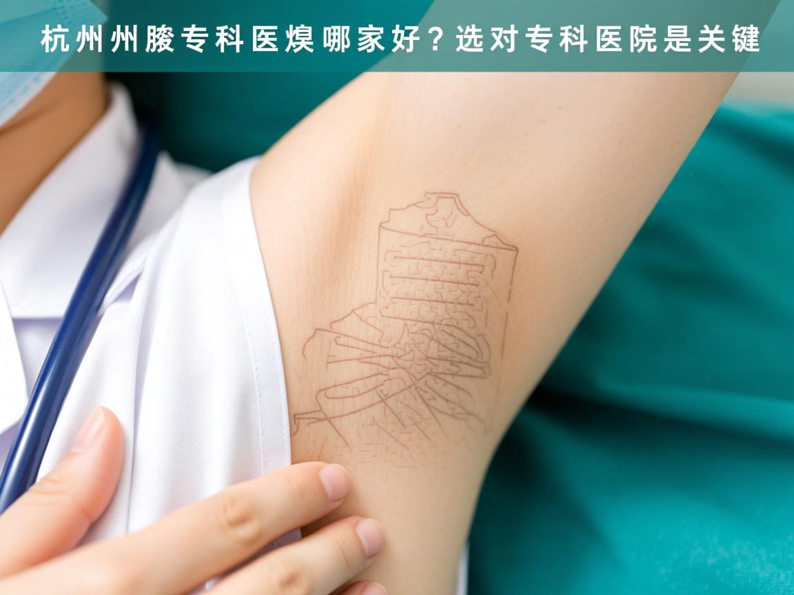 杭州腋臭专科医院哪家好？选对专科医院是关键