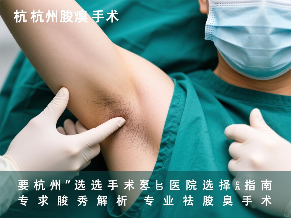 杭州腋臭手术医院选择指南,专业腋秀解析专业祛腋臭手术 杭州腋臭手术医院选择指南,专业腋秀解析专业祛腋臭手术
