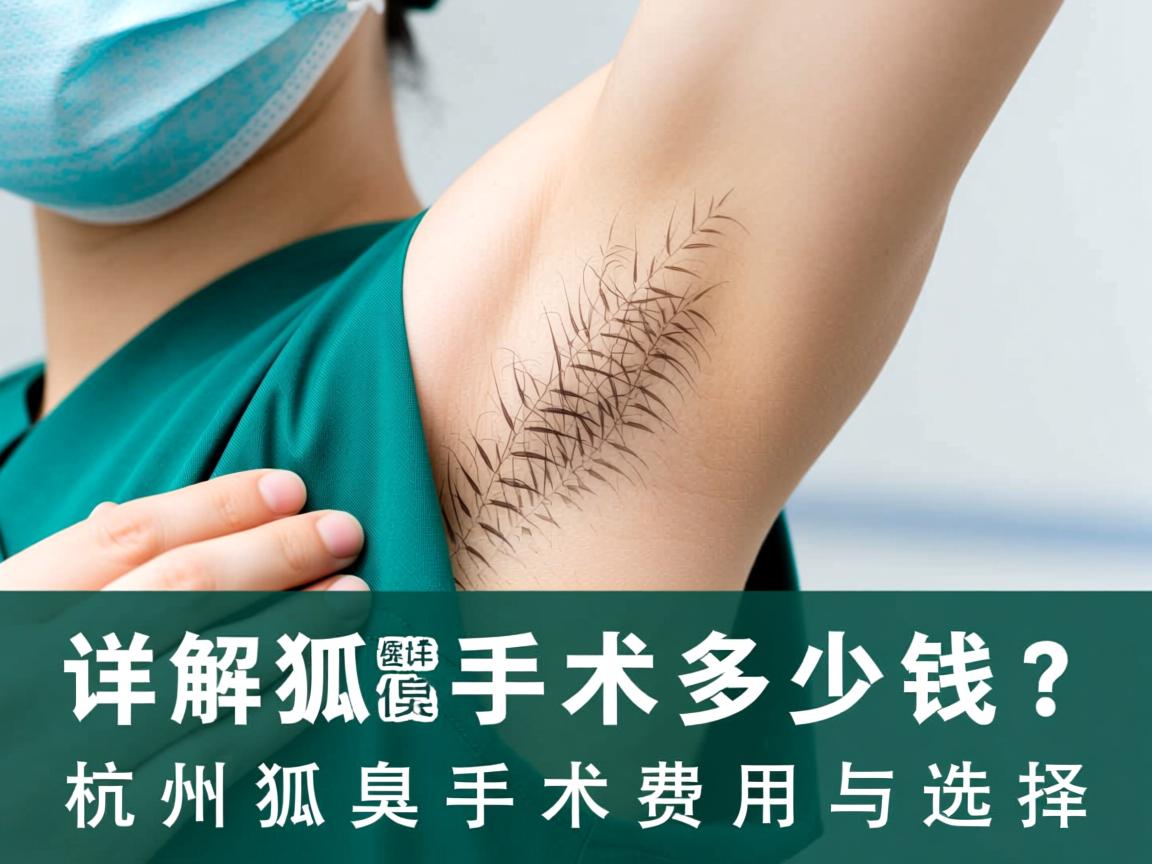 杭州祛狐臭手术多少钱？详解杭州狐臭手术费用与选择