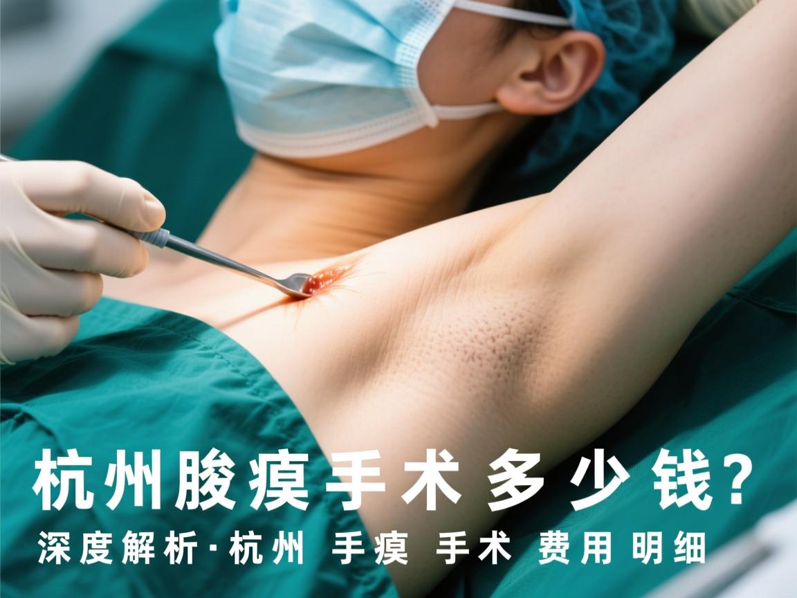 杭州腋臭手术多少钱？深度解析杭州腋臭手术费用明细