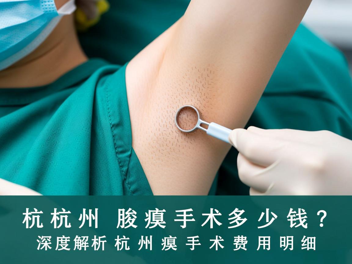 杭州腋臭手术多少钱？深度解析杭州腋臭手术费用明细