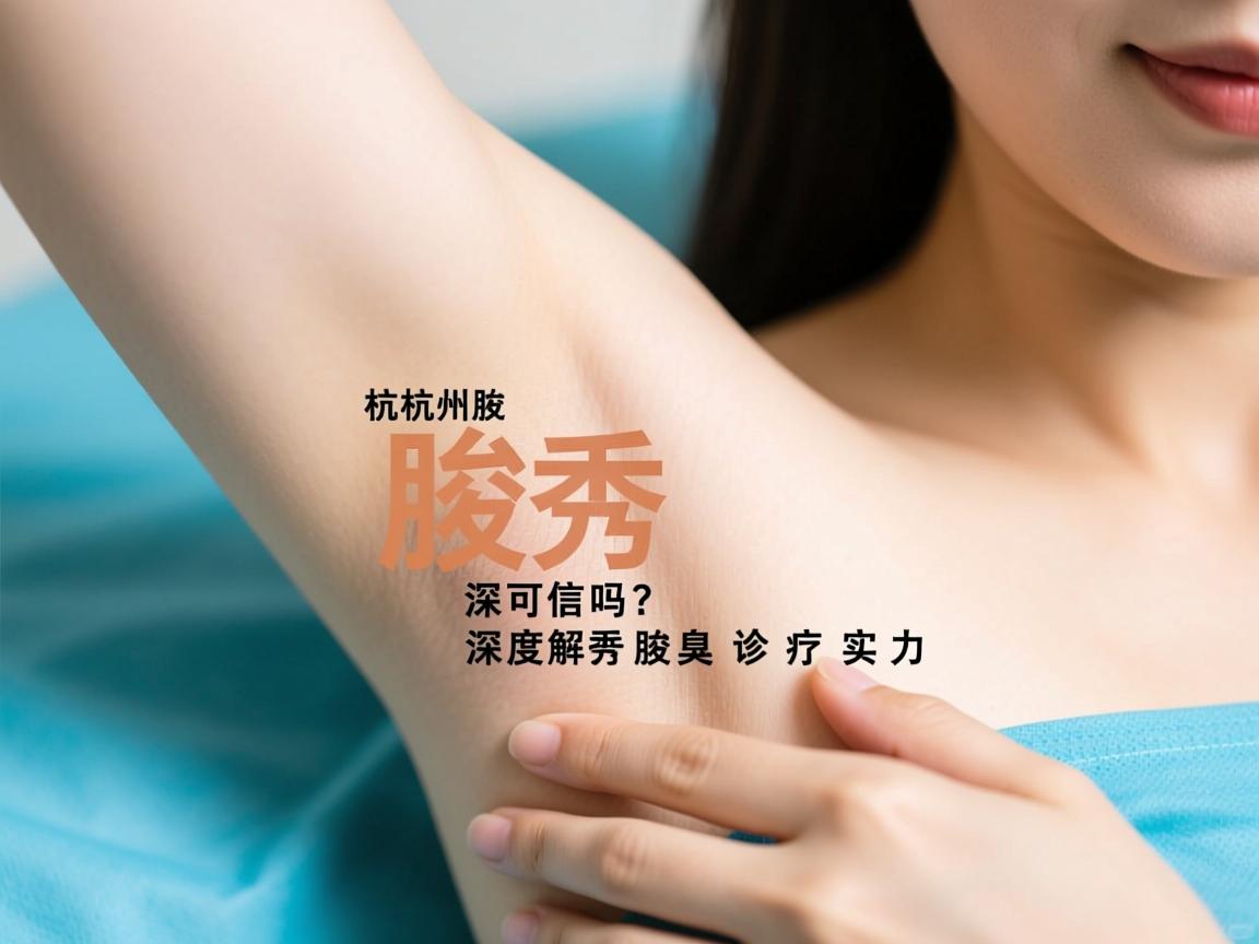杭州腋秀腋臭可信吗？深度解析杭州腋秀的腋臭诊疗实力