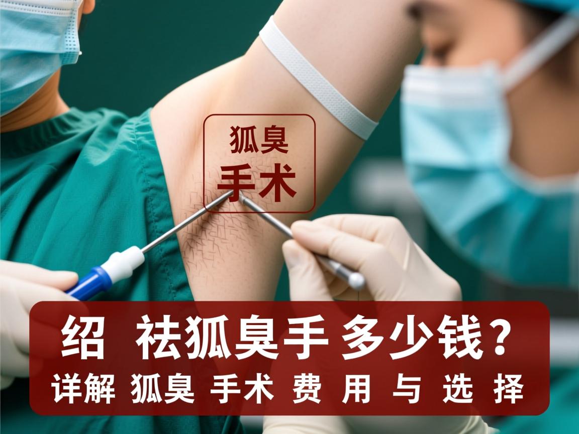 绍兴祛狐臭手术多少钱？详解绍兴狐臭手术费用与选择