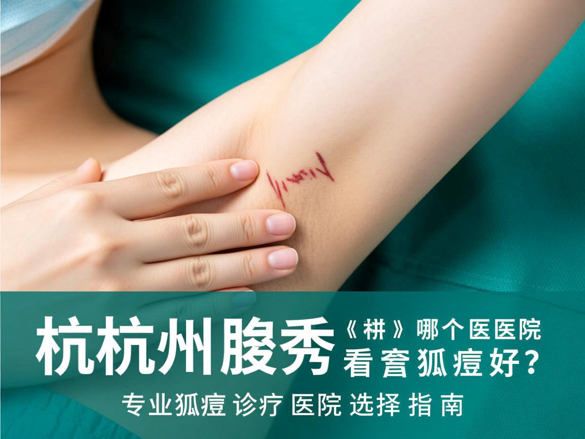 杭州腋秀解析，杭州哪个医院看狐臭好？专业狐臭诊疗医院选择指南