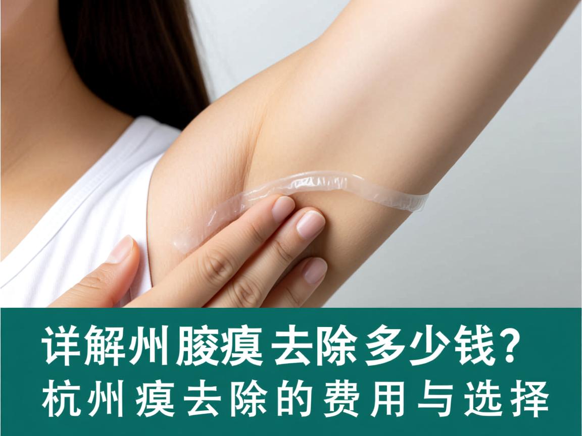 杭州腋臭去除多少钱？详解杭州腋臭去除的费用与选择