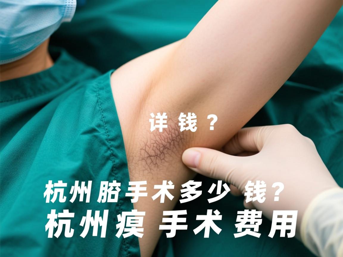 杭州腋臭手术多少钱？详解杭州腋臭手术费用