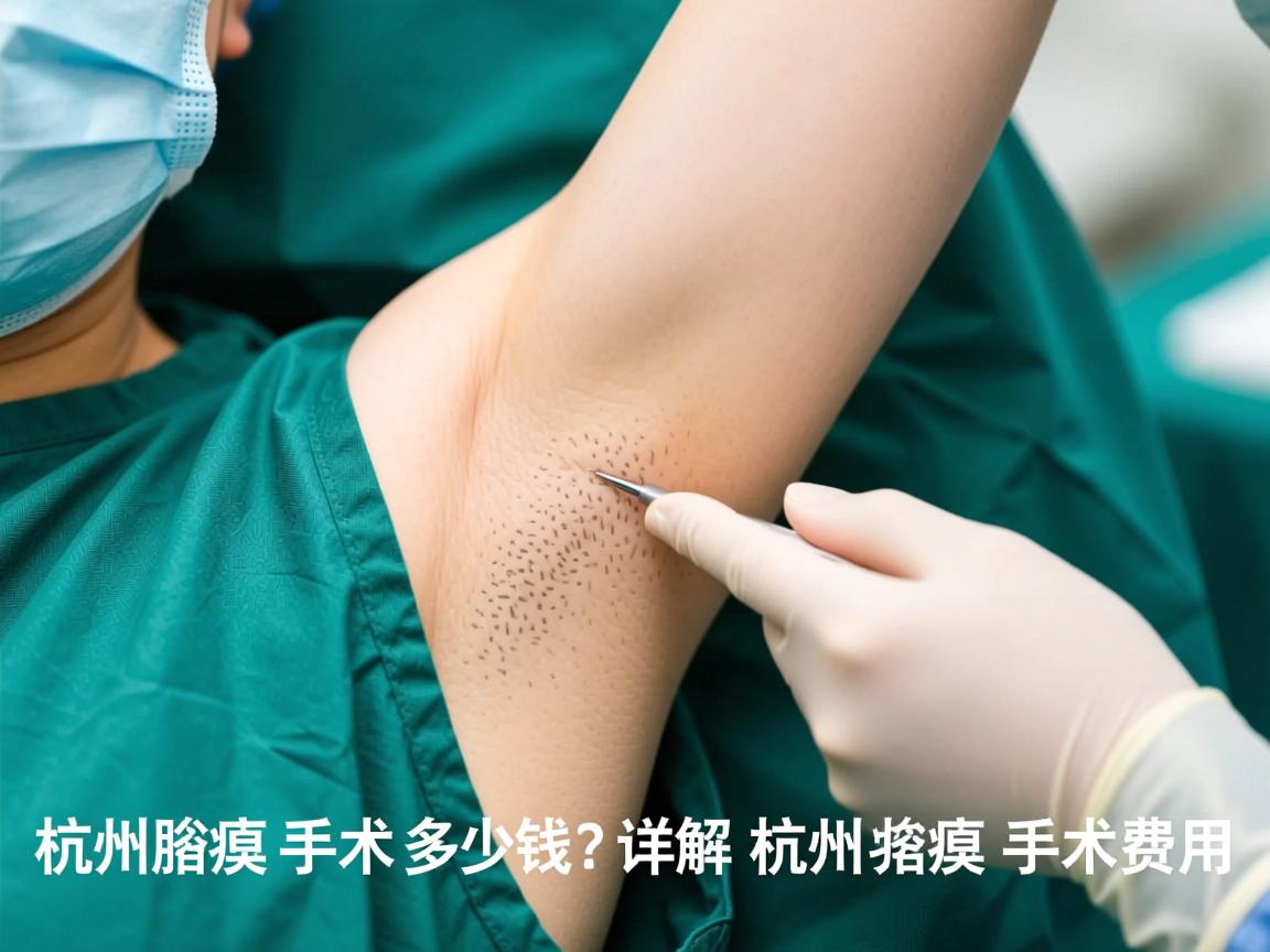 杭州腋臭手术多少钱？详解杭州腋臭手术费用