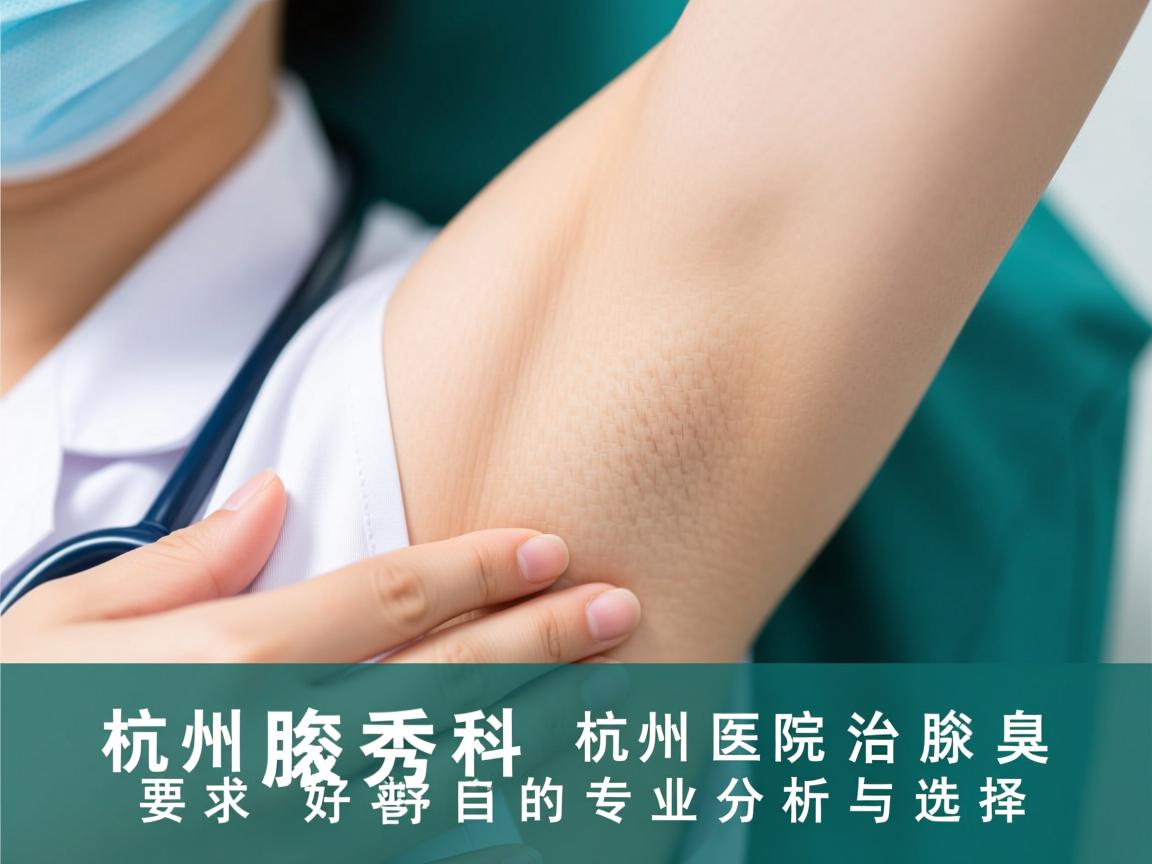 杭州腋秀科普，杭州医院治腋臭好的专业分析与选择
