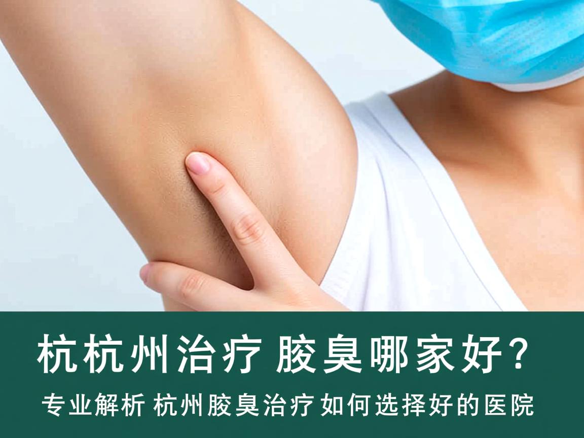 杭州治疗腋臭哪家好？专业解析杭州腋臭治疗如何选择好的医院