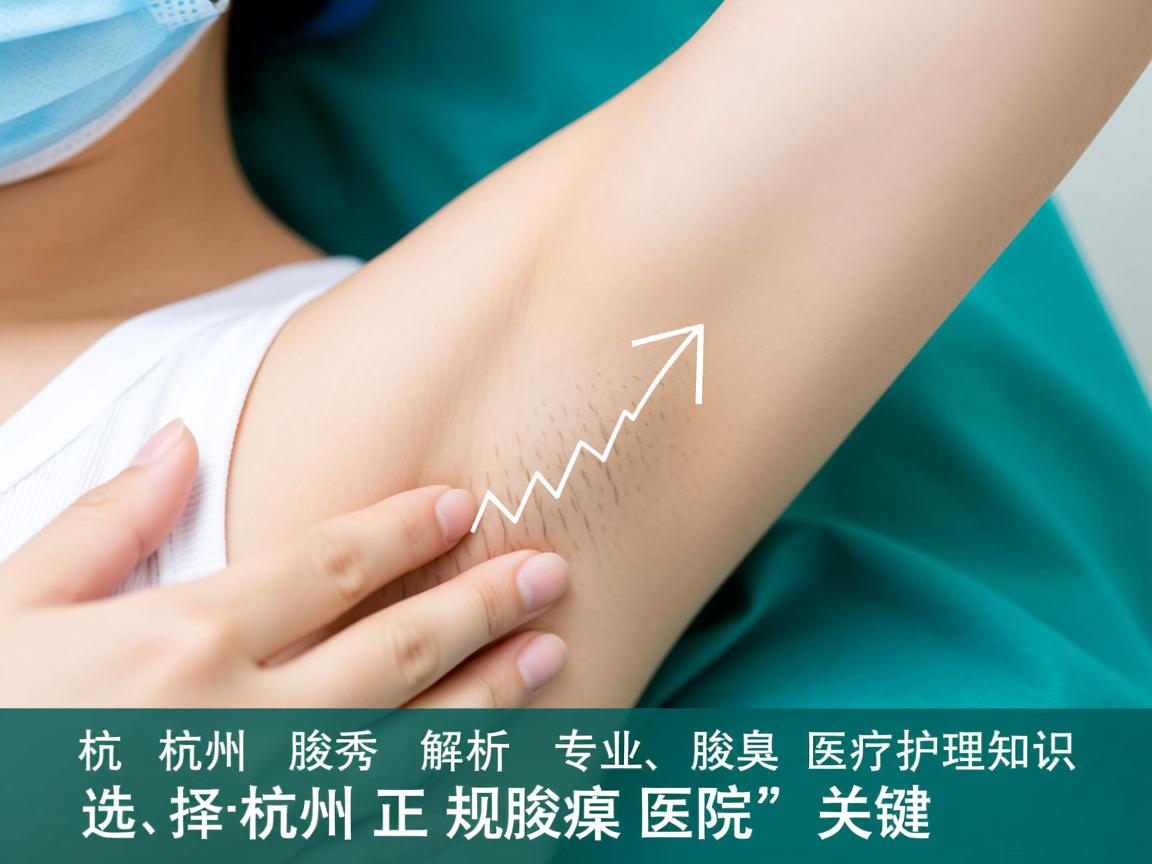 杭州腋秀解析，专业腋臭医疗护理知识，选择杭州正规腋臭医院的关键