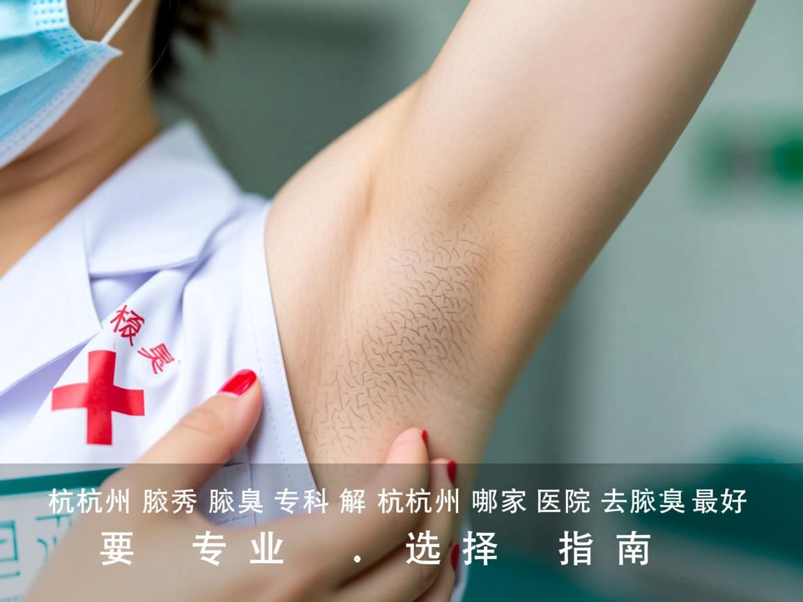杭州腋秀腋臭专科解析，杭州哪家医院去腋臭最好，专业选择指南