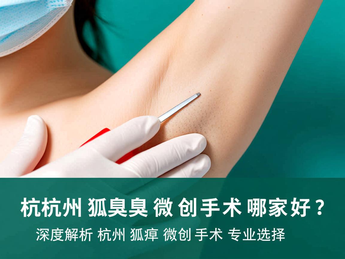 杭州狐臭微创手术哪家好？深度解析杭州狐臭微创手术专业选择