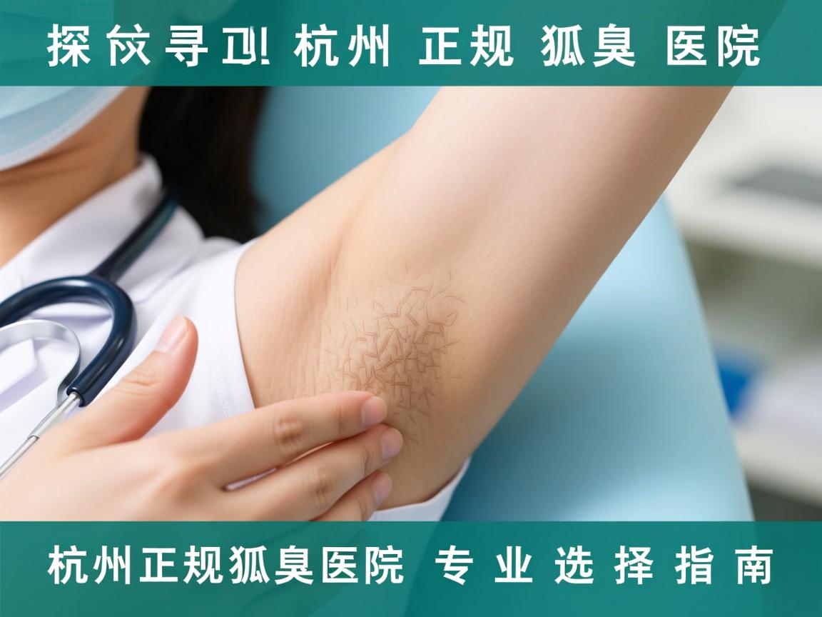 探寻杭州正规狐臭医院，杭州正规狐臭医院的专业选择指南