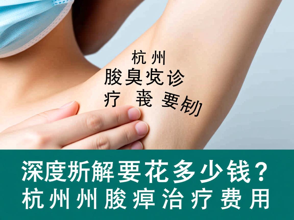 杭州腋臭诊疗要花多少钱？深度解析杭州腋臭治疗费用