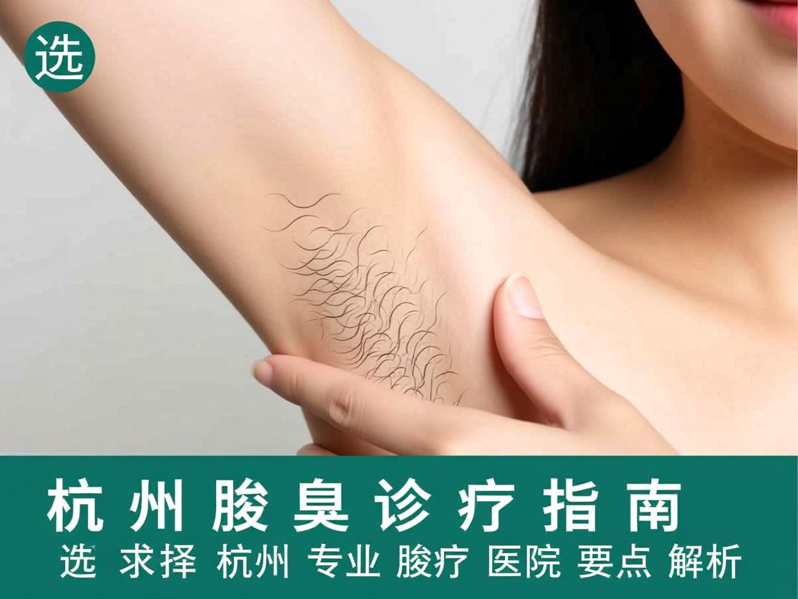 杭州腋臭诊疗指南，选择杭州专业腋臭医院的要点解析
