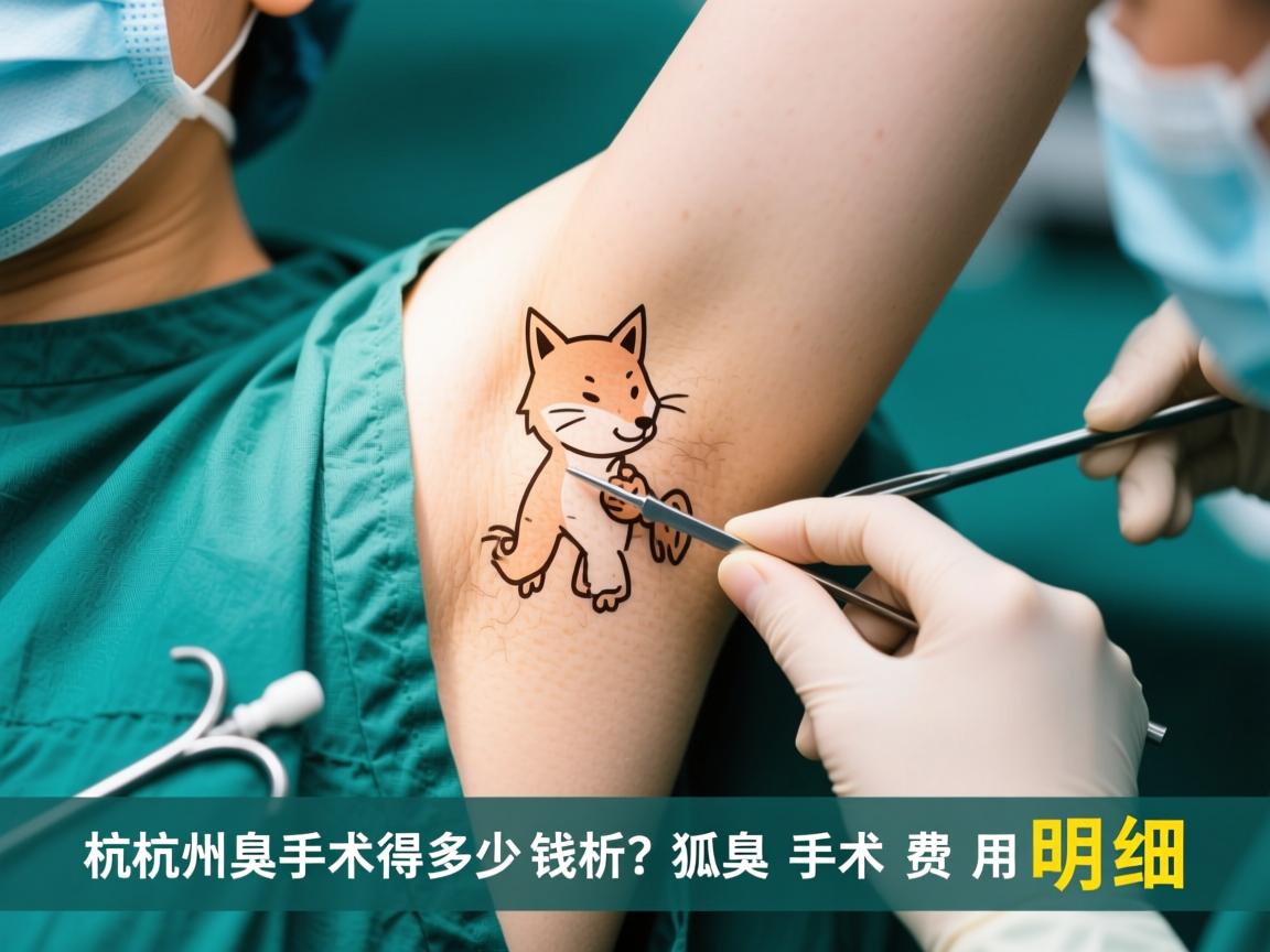 杭州狐臭手术得多少钱？深度解析狐臭手术费用明细