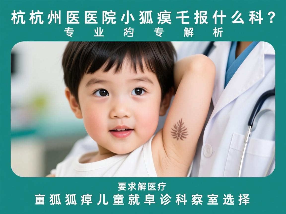 杭州医院小孩狐臭报什么科？专业解析儿童狐臭就诊科室选择