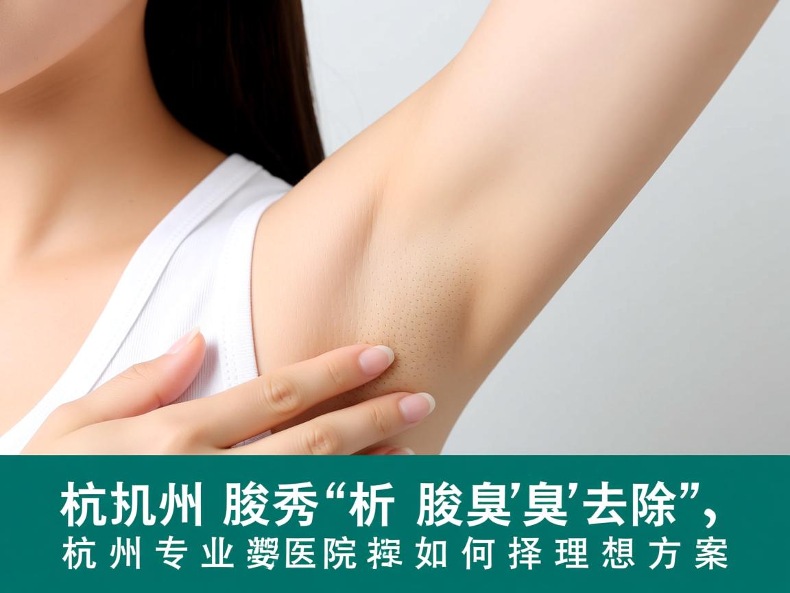 杭州腋秀解析腋臭去除，杭州专业医院如何选择理想方案