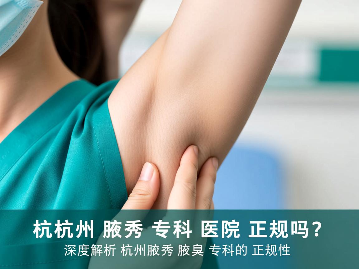 杭州腋秀腋臭专科医院正规吗?深度解析杭州腋秀腋臭专科的正规性 杭州腋秀腋臭专科医院正规吗?深度解析杭州腋秀腋臭专科的正规性