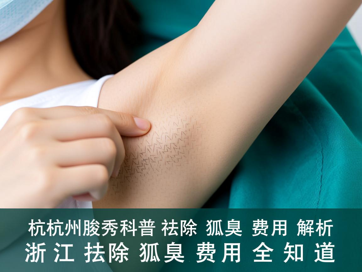 杭州腋秀科普，祛除狐臭费用解析，浙江祛除狐臭费用全知道
