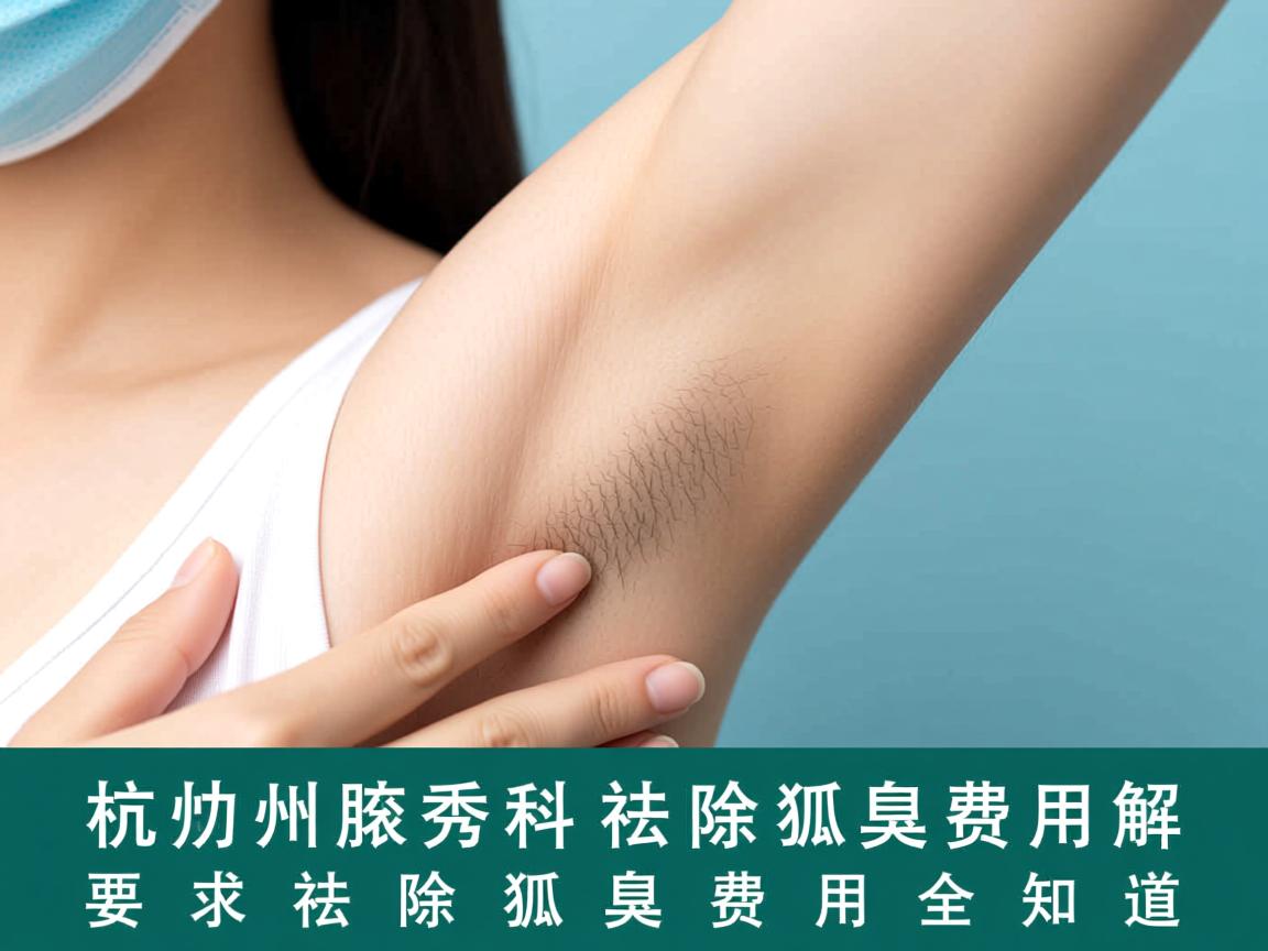 杭州腋秀科普，祛除狐臭费用解析，浙江祛除狐臭费用全知道