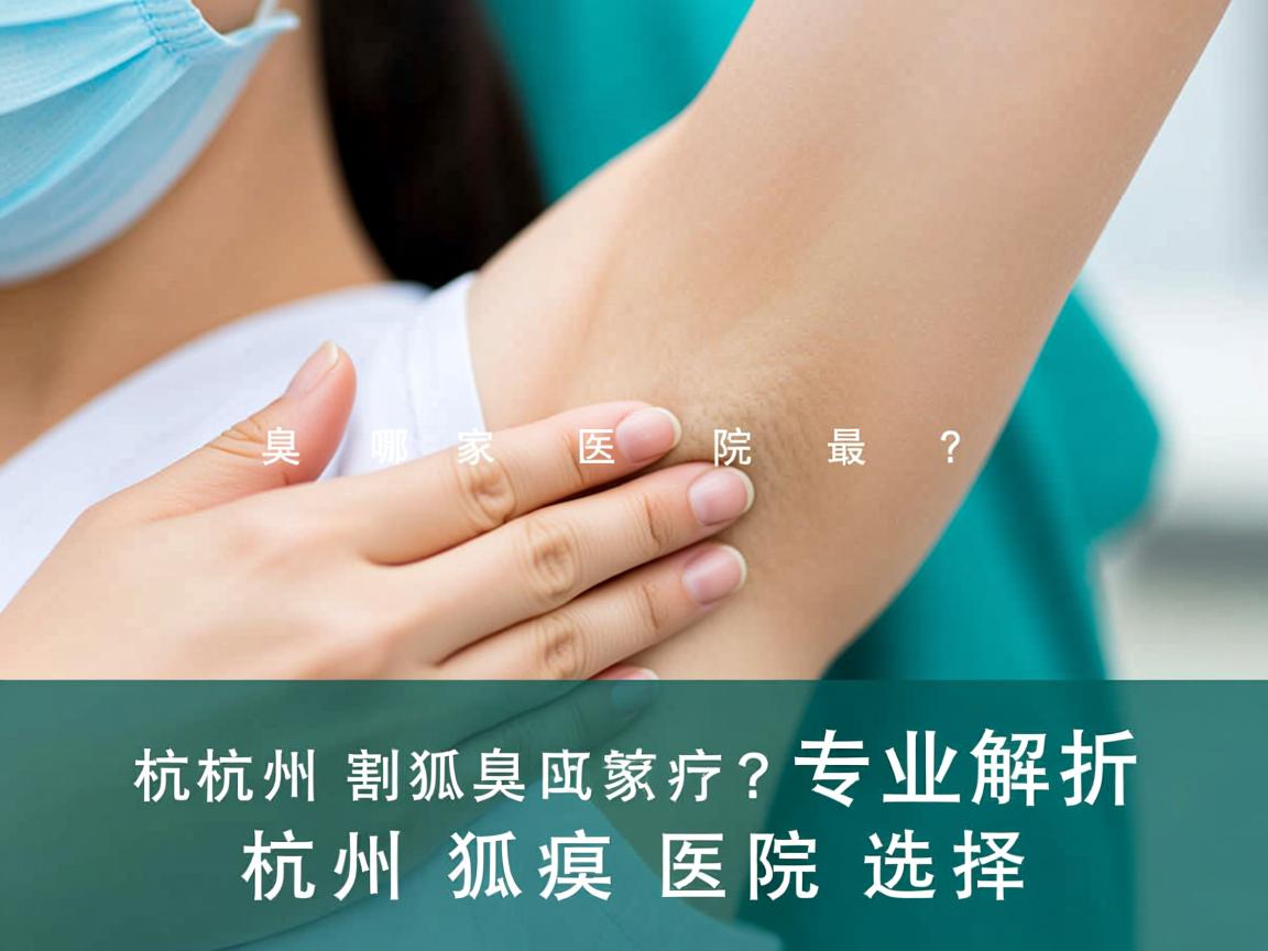 杭州割狐臭哪家医院最好？专业解析杭州狐臭医院选择