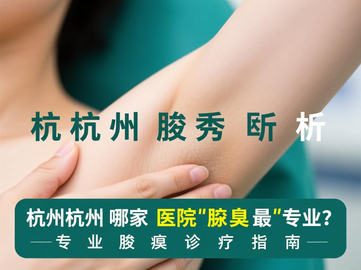 杭州腋秀解析，杭州哪家医院看腋臭最专业？专业腋臭诊疗指南