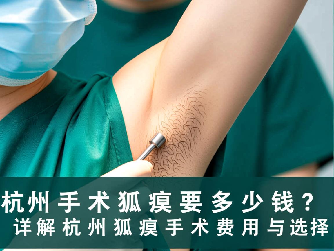 杭州手术狐臭要多少钱？详解杭州狐臭手术费用与选择