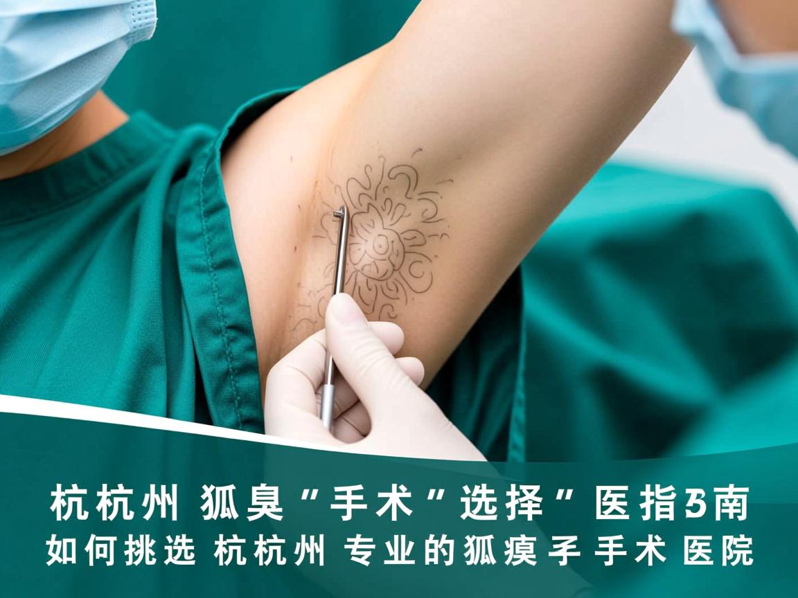 杭州狐臭手术选择指南，如何挑选杭州专业的狐臭手术医院
