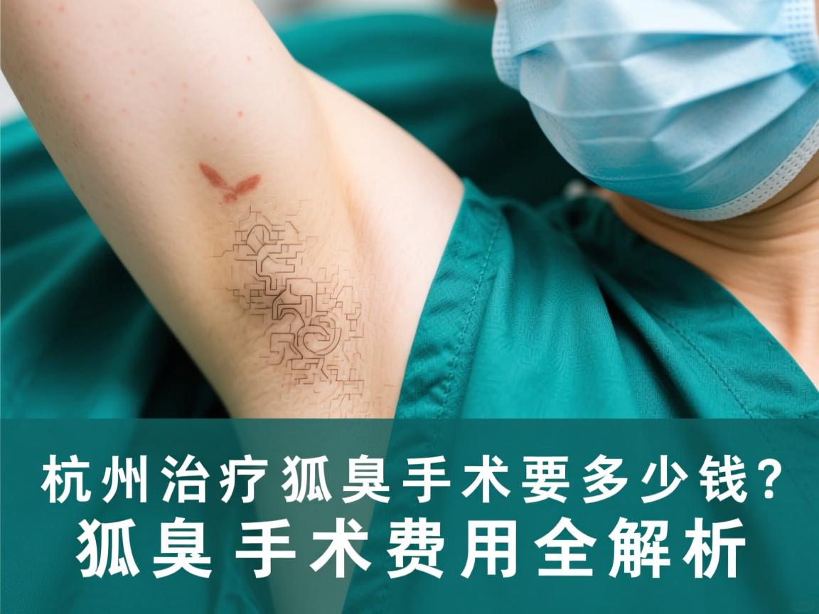 杭州治疗狐臭手术要多少钱？狐臭手术费用全解析