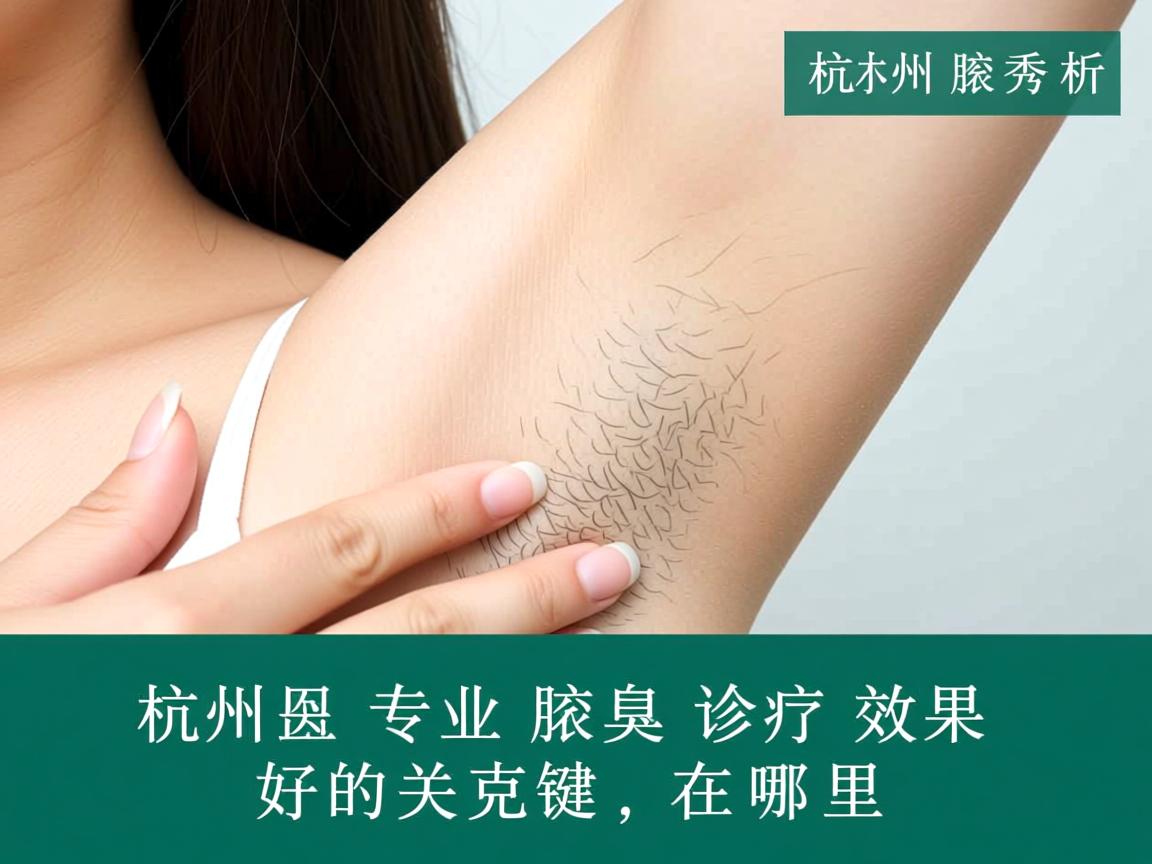杭州腋秀解析，杭州专业腋臭诊疗效果好的关键在哪里
