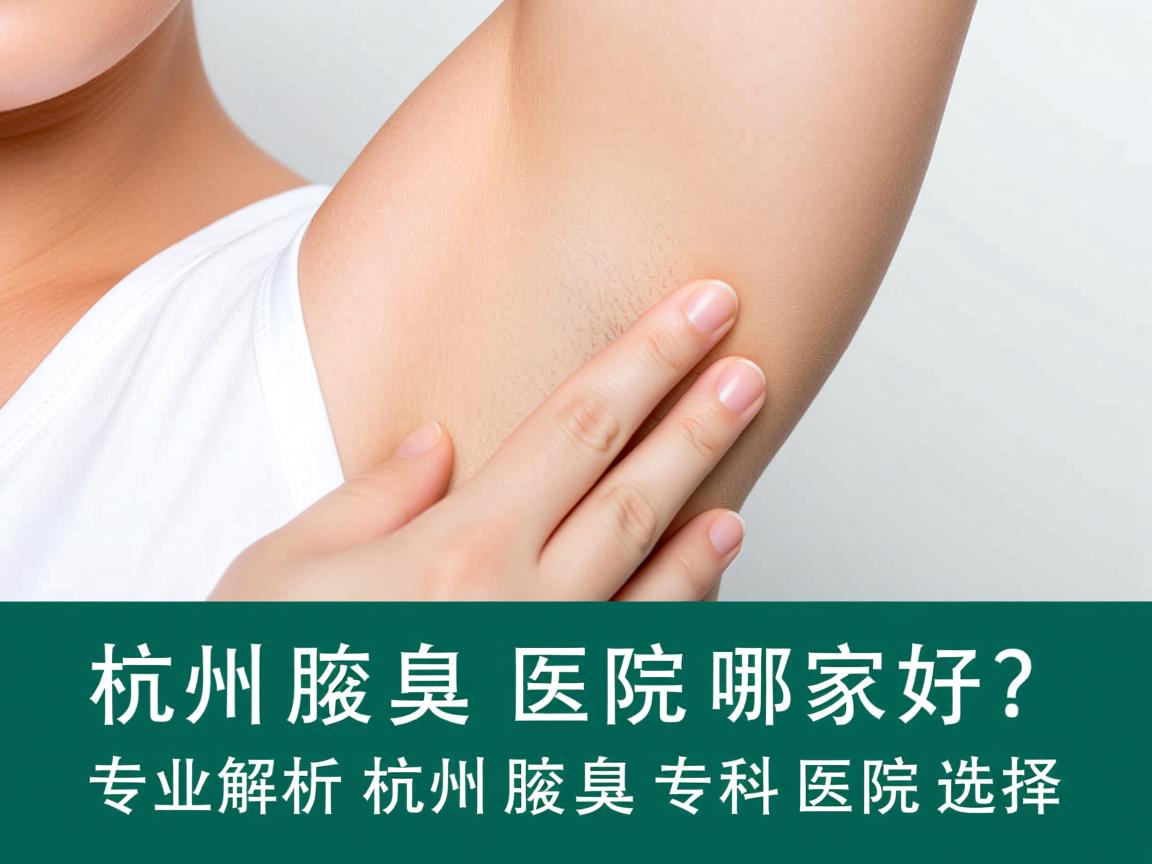 杭州腋臭医院哪家好？专业解析杭州腋臭专科医院选择