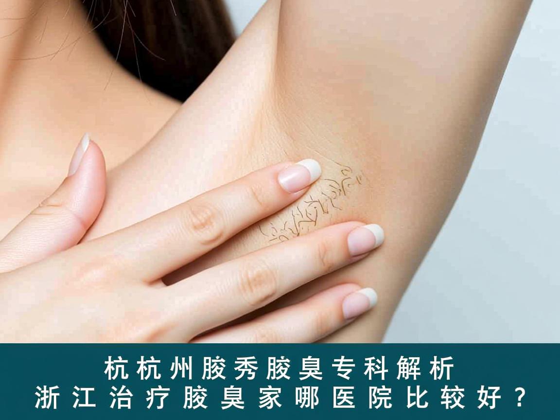 杭州腋秀腋臭专科解析，浙江治疗腋臭哪家医院比较好？