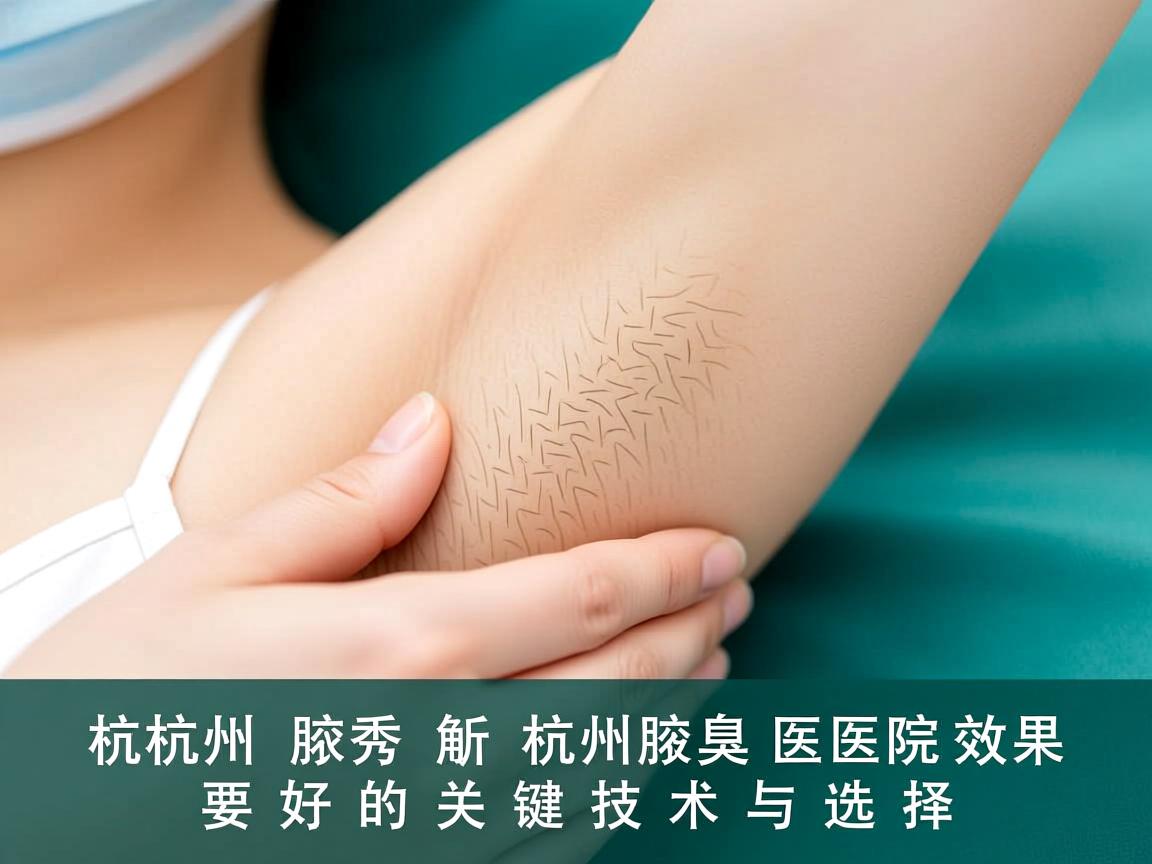 杭州腋秀解析，杭州腋臭医院效果好的关键技术与选择