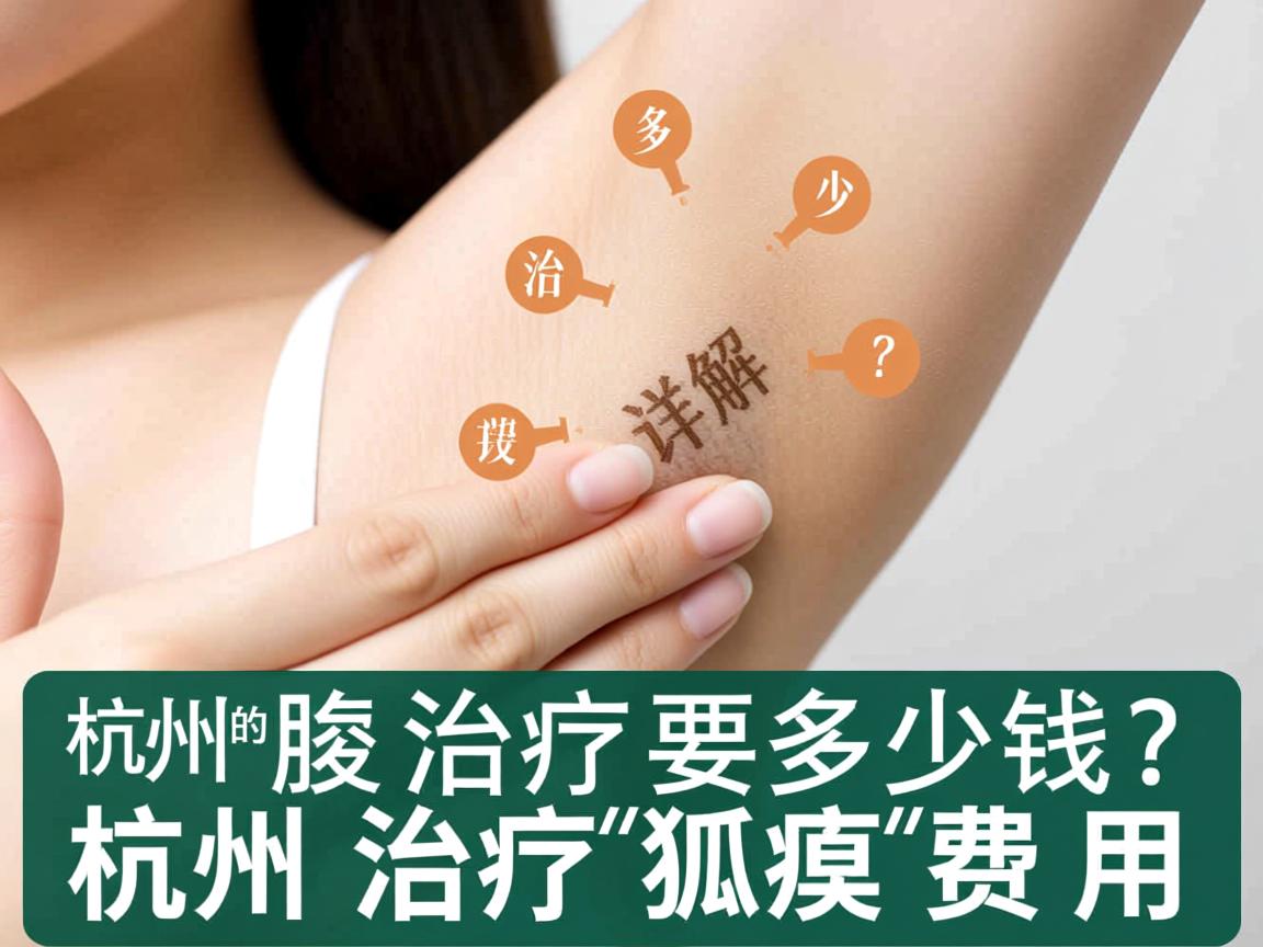 杭州腋臭治疗要多少钱？详解杭州治疗狐臭的费用